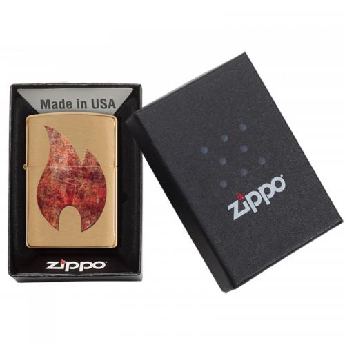 Zippo - Rusty Flame Design - Windproof Lighter
